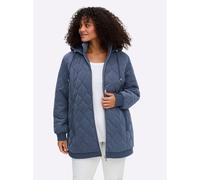 Sheego Blousonjacke mit Wellensteppung, warm wattiert 46 rauchblau