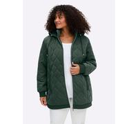 Sheego Blousonjacke mit Wellensteppung, warm wattiert 52 moos