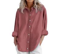 sheego Bluse Damen Kurzarm schwarz Leinen Hemd Kurzarm Casual Blusen Baumwolle Atmungsaktiv Blusenshirt Trends T Shirt Passform Sommershirt Druck Tunika Sport Shirts für Damen eng Cropped