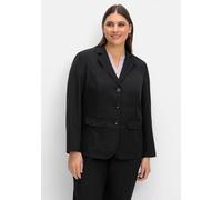 Sheego Blusenblazer mit Wiener Nähten 40 schwarz
