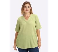 Sheego Blusenshirt mit Halbarmen 58 pistazie