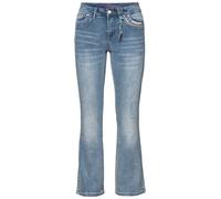 Sheego Bootcut-Jeans im Used-Look 27 light blue-denim