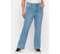 Sheego Bootcut-Jeans mit High-Waist-Bund 52 light blue-denim