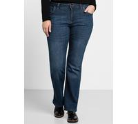 Sheego Bootcut-Jeans mit Used-Effekten 24 dark blue denim