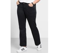 Bootcuthose SHEEGO, Damen, Gr. 52, Normalgrößen, schwarz, 97% Baumwolle, 3% Elasthan, unifarben, Hosen (43905951-52) schwarz