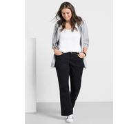 Sheego Bootcuthose aus Baumwoll-Twill 58 schwarz