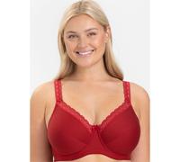 Sheego Bügel-BH mit elastischem Spitzenband 110B rot