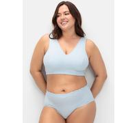 Sheego Bügelloser BH in Bustier-Form, im Doppelpack 95G marine + hellblau
