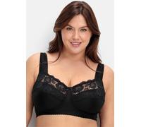 Sheego Bügelloser BH mit Spitze, wattierte Cups 115F schwarz