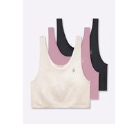 Sheego Bustier ohne Seitennähte 48/50 mauve + schwarz + champagner