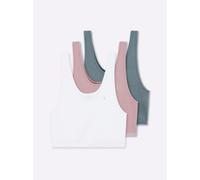 Sheego Bustier ohne Seitennähte 48/50 rosenholz + weiß + jade