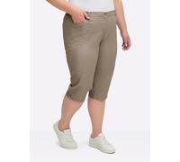Sheego Caprihose mit Gummizug am Beinabschluss 24 taupe