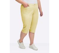 Sheego Caprihose mit Gummizug am Beinabschluss 36 gelb
