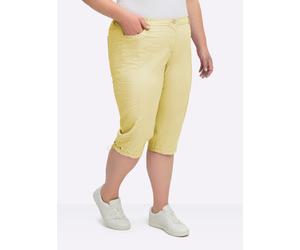 Sheego Caprihose mit Gummizug am Beinabschluss 36 gelb