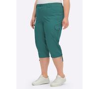 Sheego Caprihose mit weitenverstellbarem Saum 19 petrol