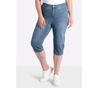 Sheego Caprijeans in leichter Waschung 56 blue-bleached