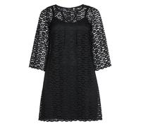 sheego Cocktailkleid mit Spitze - schwarz - 40