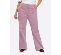Sheego Cordhose in Bootcut-Beinform 58 mauve