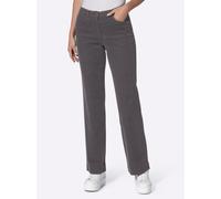 Sheego Cordhose mit breitem Saum 44 anthrazit