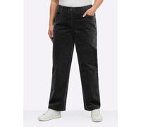 Sheego Cordhose mit geradem Bein 58 schwarz