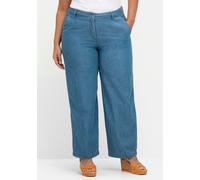Sheego Culotte in Jeans-Qualität, Baumwolle 20 blue-bleached