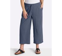 Sheego Culotte in Struktur-Qualität 36 rauchblau