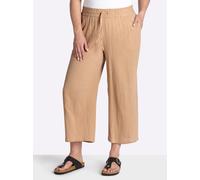 Sheego Culotte in Struktur-Qualität 38 camel