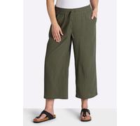 Sheego Culotte in Struktur-Qualität 38 khaki