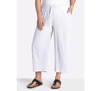 Sheego Culotte in Struktur-Qualität 38 weiß