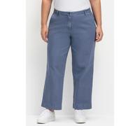Sheego Culotte mit aufgesetzten Taschen hinten 19 rauchblau