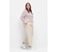Sheego Culotte mit aufgesetzten Taschen hinten 38 sand