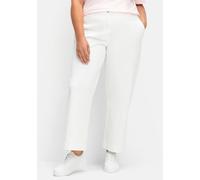 Sheego Culotte mit aufgesetzten Taschen hinten 42 weiß