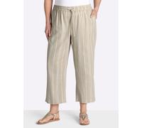 Sheego Culotte mit Jacquard-Streifen 52 sand-gestreift