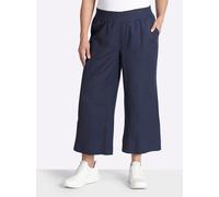 Sheego Culotte mit Leinen-Anteil 52 marine