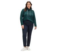 Sheego Damen Chino Hose Twillhose Blau Große Größen Baumwolle Caprihose