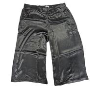 Sheego Damen Culotte, Satin-Look, Weites Bein, Schwarz Hose (DE/NL/SE/PL, Numerisch, 54, Große Größen, Regular, Schwarz)