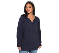 Sheego Damen Große Größen Bluse aus weich fließender Viskose, mit Ziernähten Freizeitmode feminin -