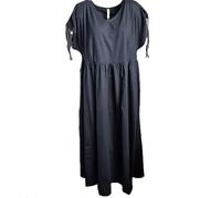 Sheego Damen Große Größen Jerseykleid mit weitem Rock und V-Ausschnitt Freizeitmode feminin V-Ausschnitt -