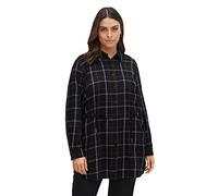 Sheego Damen Große Größen Longbluse in Twillqualität aus Reiner Baumwolle Citywear sportlich -