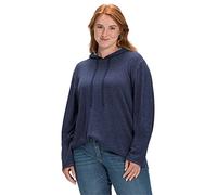 Sheego Damen Große Größen Pullover mit zweifarbiger Kapuze Freizeitmode sportlich Rundhals-Ausschnitt -