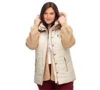 Sheego Damen Große Größen Steppweste mit abnehmbarer Kapuze. wasserabweisend Freizeitmode sportlich -