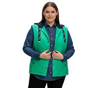 Sheego Damen Große Größen Steppweste mit Sweat-Kapuze Freizeitmode sportlich -