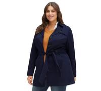 Sheego Damen Große Größen Trenchcoat als Klassiker und Kombipartner Citywear klassisch Zierknöpfe