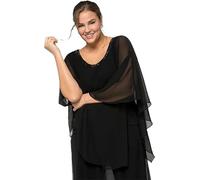 Sheego Damen Große Größen Tunika in eleganter 2-in-1-Optik Partymode elegant Rundhals-Ausschnitt -