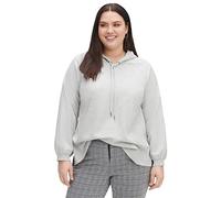 Sheego Damen Große Größen Tunika mit Kapuze und verlängerter Rückenpartie Citywear sportlich Rundhals-Ausschnitt -