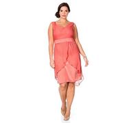 Sheego Damen Kleid Abendkleid Eventkleid Orange Große Größen