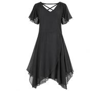 Sheego Damen Kleid Abendkleid Eventkleid Schwarz Große Größen