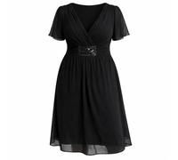 Sheego Damen Kleid Abendkleid Eventkleid Schwarz Große Größen