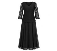 Sheego Damen Kleid Abendkleid Eventkleid Schwarz Große Größen