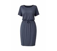 Sheego Damen Kleid Jerseykleid Kurzarm Rundhals-Ausschnitt Große Größen